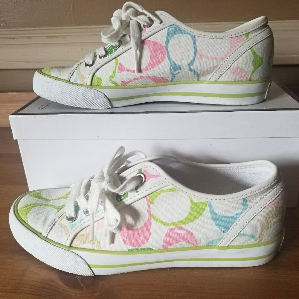 COACH Dalia Canvas Sneakers Women 5.5 M